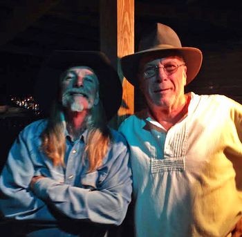 Bob with Hall Of Fame Songwriter Dean Dillon in Grant, Fl at The Old Fish House 2-26-2014
