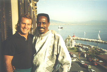 1992 Ike Turner Revue - Traveling Abroad, Ike Turner & Billy Rogers - Hotel Villa Maria, Naples Italy.
