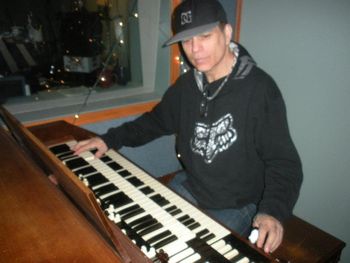 Grammy winner Randy Cantor adding a cool B3 part on "Twin Flames".
