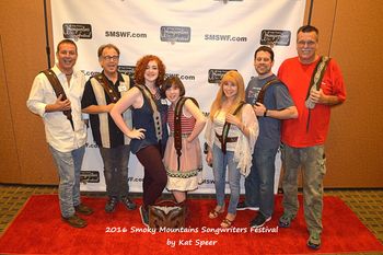 All of the 2016 first place winners at the Smokey Mountains Songwriter Festival
