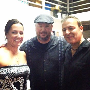 Sol and his wife Toni meeting Christopher Cross after a show in New Jersey 2014
