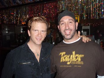 Greg with singer/songwriter/recording artist, Chris Trapper (former front man for The Push Stars)
