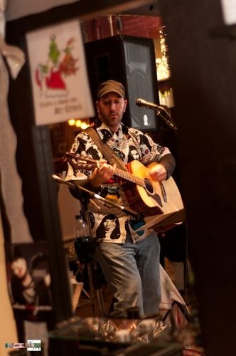 Vitamin G jamming his rendition of Adam Sandler's "Hanukah Song"; The Studio Holiday Party, 12/9/10
