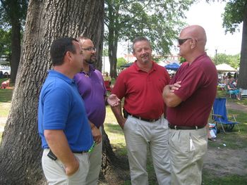 Unity Quartet Members with Manager David Bryant
