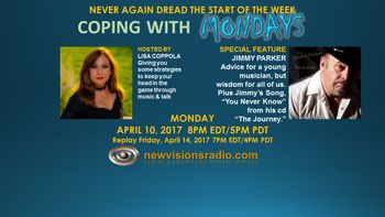 Coping with Mondays on New Visions Radio
