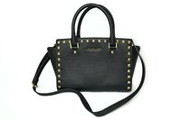 Michael Kors Large Selma Crossbody Hand Bag, Black Studded