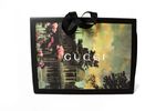 Gucci "Marmont" Medium Burgundy Velvet "Loved" Shoulder Bag