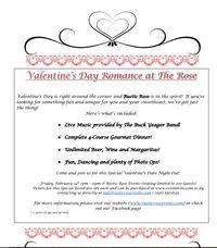 Valentine's Day Dinner/Dance at Rustic Rose (acoustic duo)