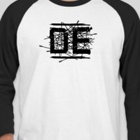 DE Logo - Baseball style, white with black sleeves