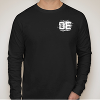 DE Smaller logo song names on back - Long Sleeve