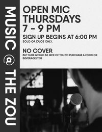 Open Mic Thursday at Zou Zou's with Judy Banker