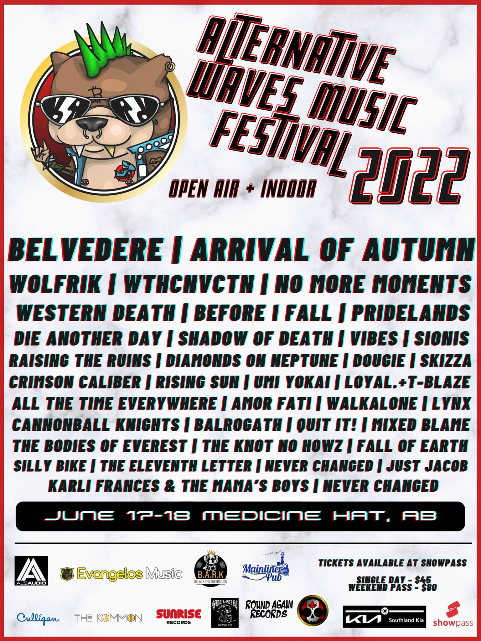 Alternative Waves Music Festival 2022 @ Mainliner Pub - Jun 17 2022, 5:00PM
