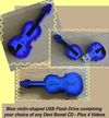 BLACK FRIDAY SPECIAL!!! 2 for 1 BLUE USB violin-shaped drive with your choice of Deni Bonet CD