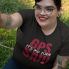 GPS SAID IT'S MY TURN TEE (Black & Red) Women's T-Shirt