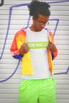 732AM MUSIC LLC (LIME GREEN Logo) T-SHIRT