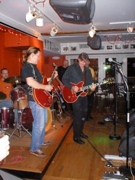 Bruce with G.E. Smith at Inn on the Blues York Beach, ME
