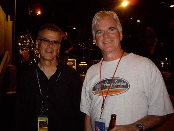 Bruce & David Garibaldi after opening for Tower of Power at the Casino Ballroom, Hampton Beach New Hampshire.
