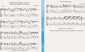 Transcription - "Tangos Alumnar" Falseta #2 by Chris B. Jacome