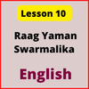 English Notes for Lesson 10: Raag Yaman Swarmalika