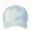 Stay Wild Dad Hat (Blue Tie-Dye)