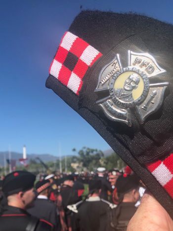Badge for Chief David Campbell (LODD, 1911) in Colorado Springs, 2019
