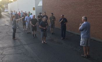 First marching practice
