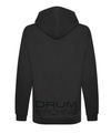 DRUM MACHINE HOODIE. STONE GREY WITH METALLIC BLACK LOGO with THUMB HOLES!!! LIMITED EDITION