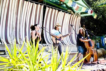 On the mainstage at Topanga Days with Steve Seifert
