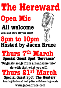 Jacen Bruce Hosts Open Mic with guest spot from The Reverence Trio