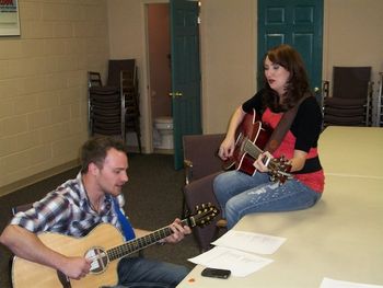 Rehearsal with David Talley 2010
