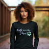 Talk to the Paw Unisex Jersey Long Sleeve Tee