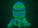 Green Glow in the Dark 3D Adopt-A-Baby-Dragon in Egg