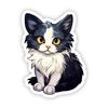 Kawaii Tuxedo Cat Sticker