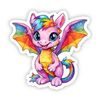 Starburst Dragon Sticker