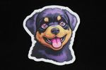 Kawaii Fluffy Rottie Sticker