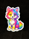 Rainbow Wolf Sticker