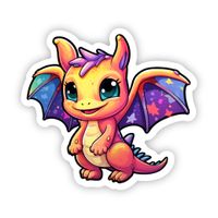 Stargazer Chibi Dragon Sticker