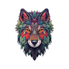 Tribal Wolf Sticker