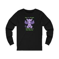 Soul of a Dragon Strength of a Fibro Warrior Unisex Jersey Long Sleeve Tee Fibromyalgia Awareness T-Shirt