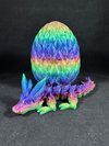 Chrome Chameleon Glitter 3D Adopt-A-Baby-Dragon in Egg