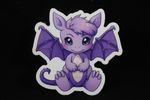 Cute Chibi Purple Dragon Sticker