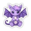 Cute Chibi Purple Dragon Sticker