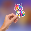 Rainbow Wolf Sticker