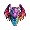 Vibrant Rainbow European Dragon Sticker