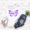 Fibromyalgia Warrior Butterfly Unisex Heavy Blend™ Hooded Sweatshirt