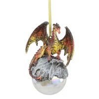 Hyperion Red/Orange Dragon Ornament