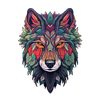 Tribal Wolf Sticker