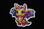 Stargazer Chibi Dragon Sticker