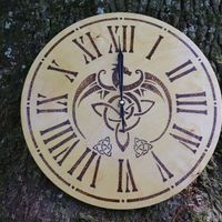 238 Celtic Knot Dragon Clock