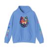 Multi-colored wolf with sleeve detail Unisex Heavy Blend™ Hooded Sweatshirt